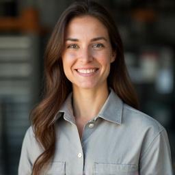 Porträt von Anna Maurer, der freundlichen und kompetenten Kundendiensttechnikerin.